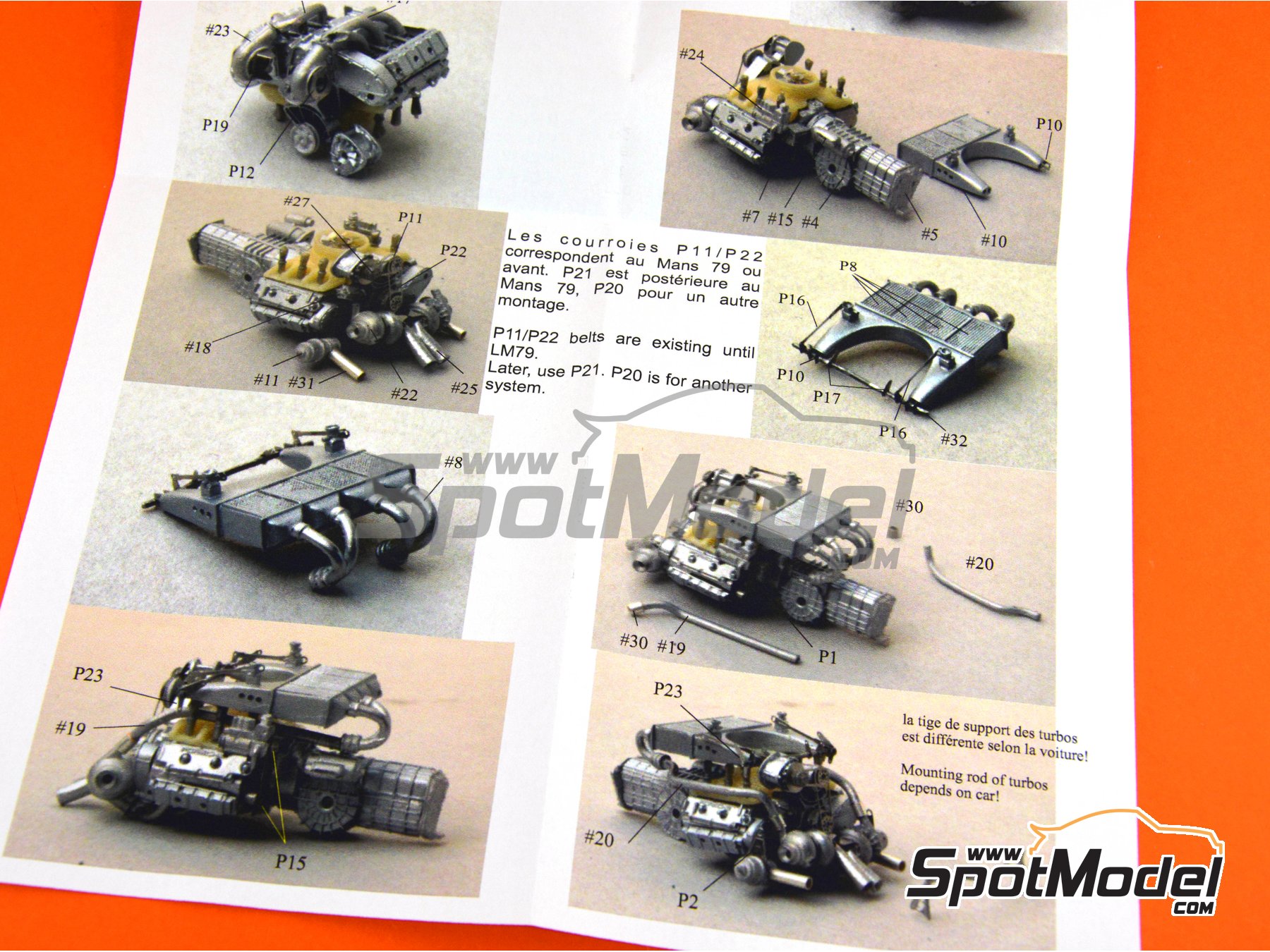 Renaissance Models ENG3: Engine 1/43 scale - Porsche 935 K3
